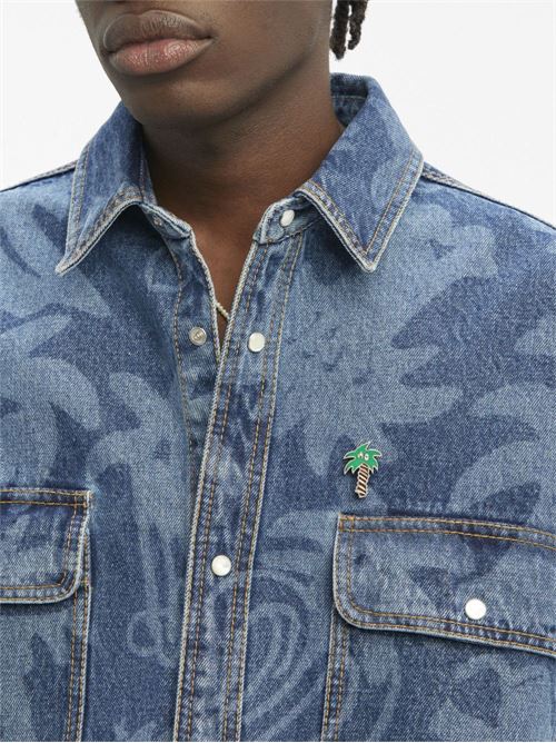 Camicia in denim PALM ANGELS | PMYD020E23DEN0014540